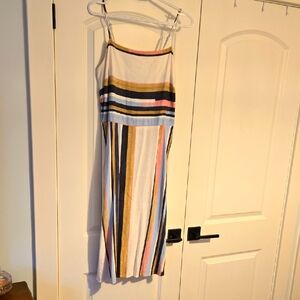 Universal Thread Multicolor Striped Midi Dress